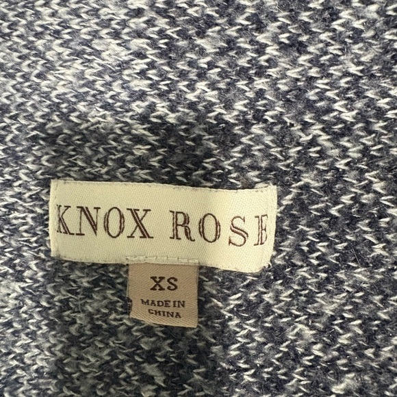 Knox Rose Charcoal and Light Gray Women's Poncho - Picture 2 of 4